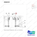 D584323 TUBE ASSY;ATT-4WAY(STD) - parts diagram, item 21 shown - genuine Doosan / Bobcat forklift part