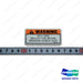 Plate;warning - Doosan Forklift Part D601273
