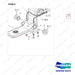D656001 Steer Axle Gp - parts diagram, item 2 shown - genuine Doosan / Bobcat forklift part