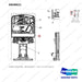 D658621 CHART,LOCATION - BR18/20SP-7 - parts diagram, item 3 shown - genuine Doosan / Bobcat forklift part
