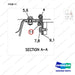 D700535 HOOD GP - parts diagram, item 11 shown - genuine Doosan / Bobcat forklift part