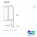 D800385 BACKREST GP - parts diagram, item 1 shown - genuine Doosan / Bobcat forklift part