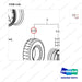 D810514-T SOLID,SINGLE,NON MARK,SHOE - parts diagram, item 3-02 shown - genuine Doosan / Bobcat forklift part