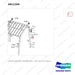 D812269 LEG GP-LOW OHG (2032MM, 80") - parts diagram, item 10 shown - genuine Doosan / Bobcat forklift part