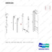 D850165 MAST AR.; STD,  MFH 6500, OAL - parts diagram, item 2 shown - genuine Doosan / Bobcat forklift part