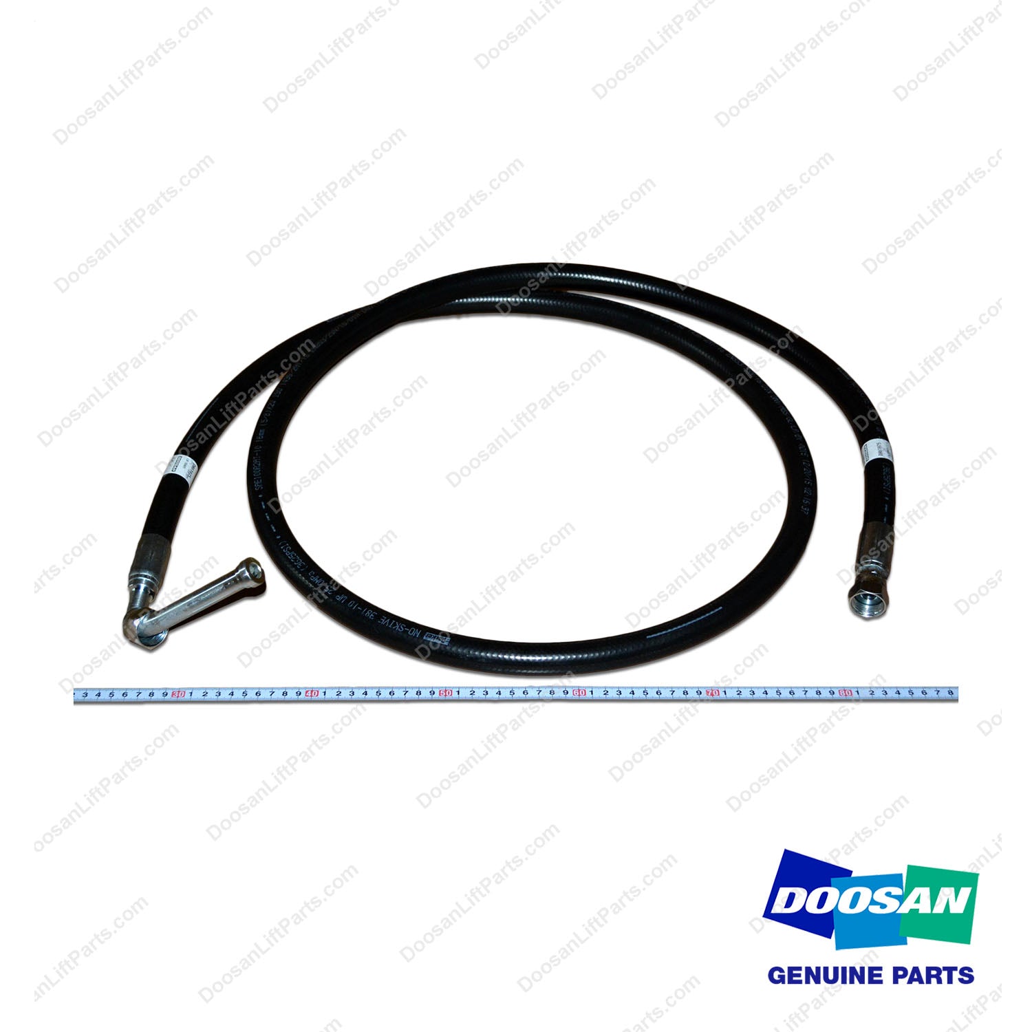 Hose Assy;straight-90ELBOW - Doosan Forklift Part D861075