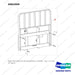 D862009 REST ASSY,BACK;GC,BC15/18/20S(C) 1220MM - full parts diagram, item 1 marked - genuine Doosan / Bobcat forklift part