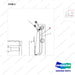 D871424 LINES GP-ATT-SEC(3 WAY)-LH(FFT) - parts diagram, item 2 shown - genuine Doosan / Bobcat forklift part
