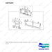 D871697 SIDE SHIFTER, STD,INT,W=2530,VI,SHAFT - full parts diagram, item 1 marked - genuine Doosan / Bobcat forklift part