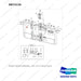 D873110 MOUNT GROUP;CARRIAGE - full parts diagram, item 19 marked - genuine Doosan / Bobcat forklift part