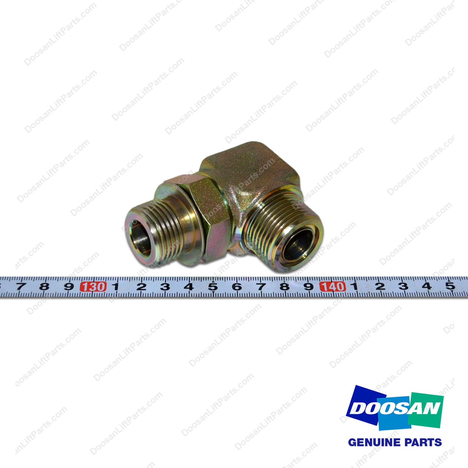 ELBOW;90 W/Press Port - Doosan Forklift Part D902249
