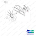 D905042 COOLER ASSY,FAN;DV180S-7 - full parts diagram, item 8 marked - genuine Doosan / Bobcat forklift part