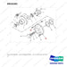 D910182 AXLE GP-DRIVE - (2/2)-D45S(LC600) - full parts diagram, item 17 marked - genuine Doosan / Bobcat forklift part