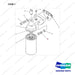 D910295 FILTER GP-OIL - full parts diagram, item 7 marked - genuine Doosan / Bobcat forklift part