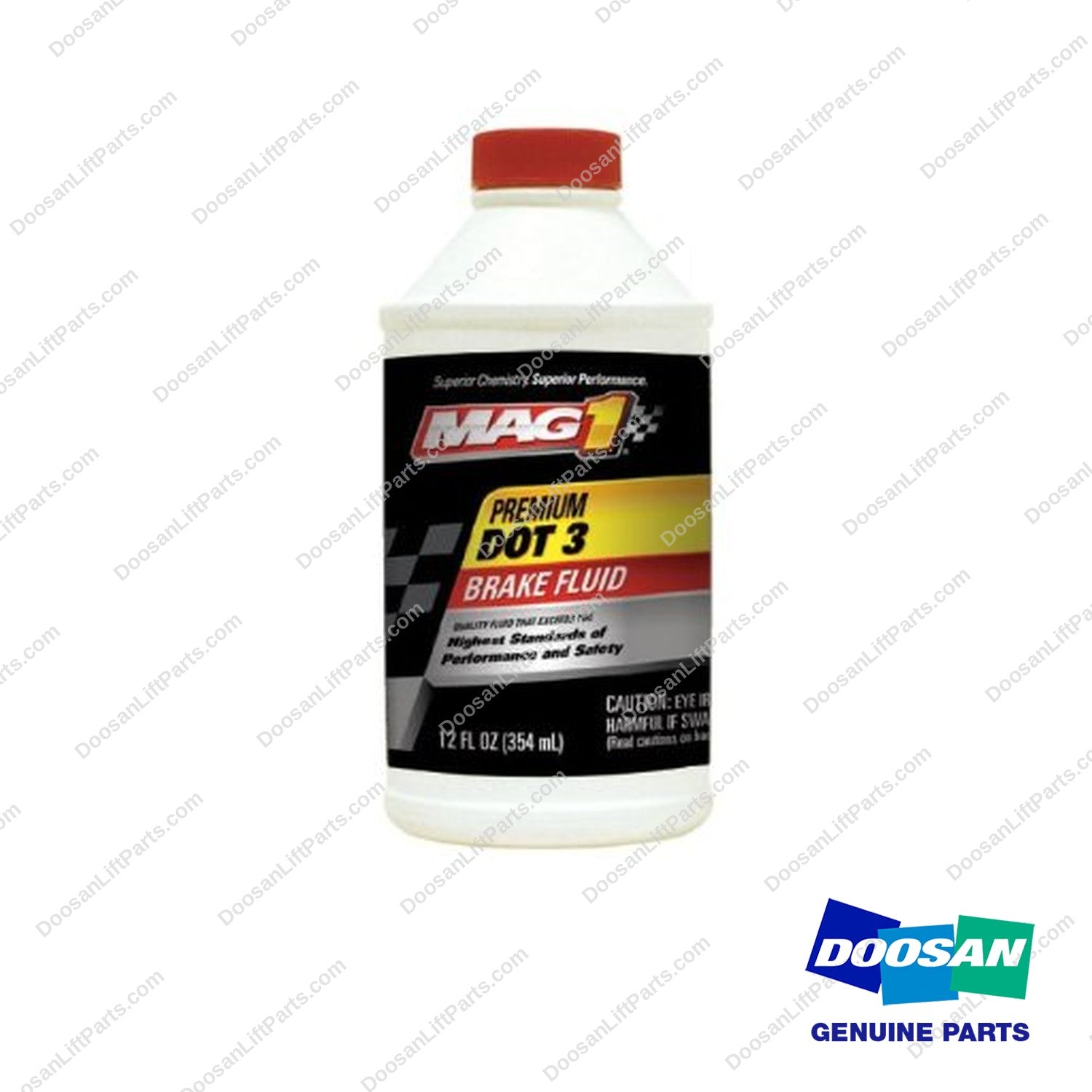 DC122 - Brake Fluid Dot 3 12/12OZ (Pack of 12) - OEM Doosan Daewoo Bobcat