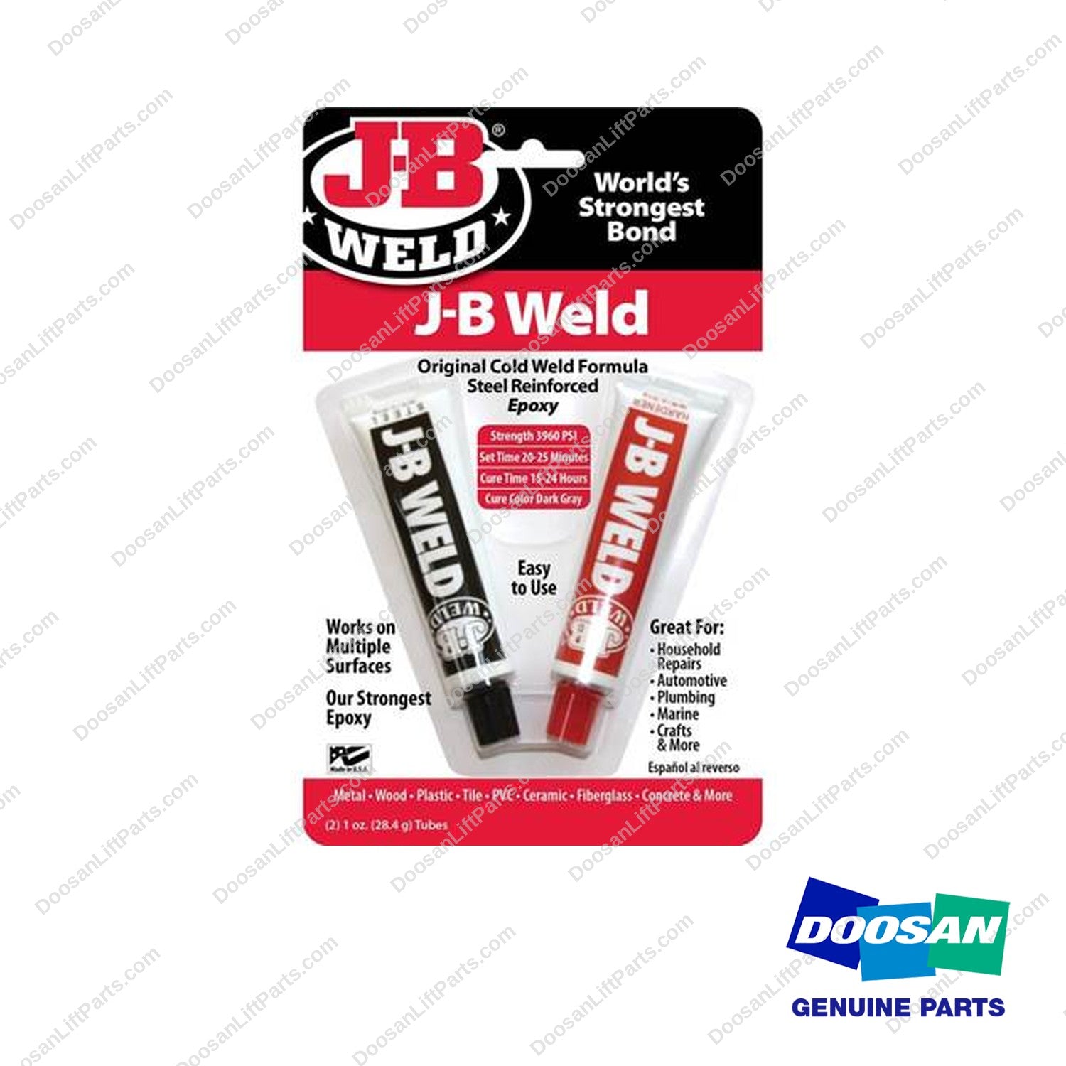 DC8265-S - J B Weld Cd. (2 Pack) (Pack of 6) - OEM Doosan Daewoo Bobcat