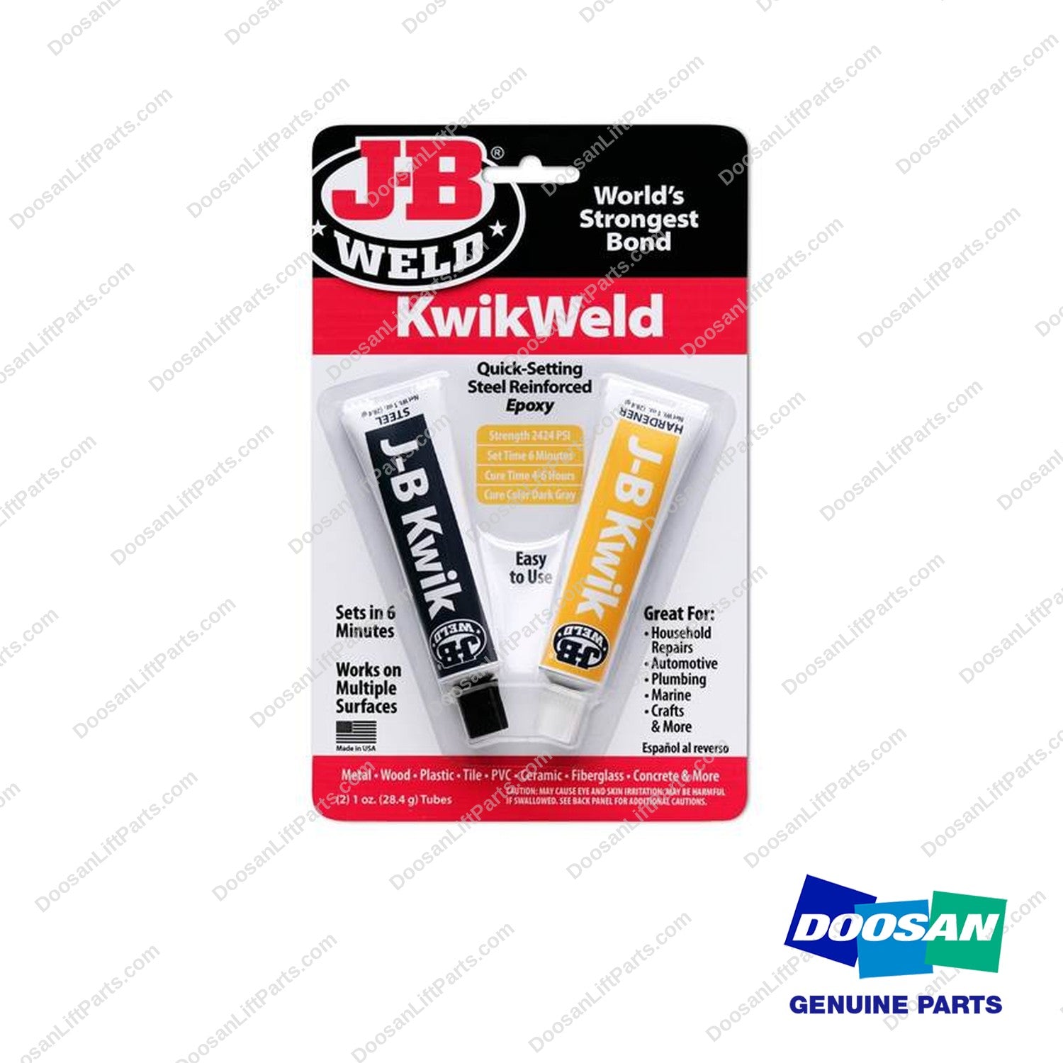 DC8276 - J B Kwik Cd. (2 Pack) (Pack of 6) - OEM Doosan Daewoo Bobcat