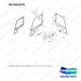 DS1001076 CABIN,MODULAR;RH DOOR - full parts diagram, item 13 marked - genuine Doosan / Bobcat forklift part