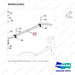 DS20111451 AXLE GROUP,STEER;DV250S-7 - parts diagram, item 17 shown - genuine Doosan / Bobcat forklift part