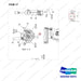 DS2012051 LINES GP-MAST OPERATING - parts diagram, item 17 shown - genuine Doosan / Bobcat forklift part