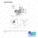 DS20121062 LINE GROUP;COOLER, DV250S-7,TIER-4 - full parts diagram, item 21 marked - genuine Doosan / Bobcat forklift part