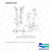 DS20121337 MOUNT GROUP,LIFT-FFT-2 CYL. - full parts diagram, item 35 marked - genuine Doosan / Bobcat forklift part