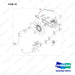 DS20121763 COOLING FAN GROUP;W/ AUTO REVERSE - full parts diagram, item 16 marked - genuine Doosan / Bobcat forklift part