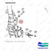DS2012425 STEERING UNIT - parts diagram, item 20 shown - genuine Doosan / Bobcat forklift part