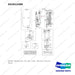 DS2012488 MOUNT GROUP;LIFT, TILT, FFT, 4.5M - full parts diagram, item 61 marked - genuine Doosan / Bobcat forklift part