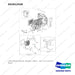 DS2012558 LINE GROUP;COOLER, DV250S-7,TIER-4 - full parts diagram, item 22 marked - genuine Doosan / Bobcat forklift part