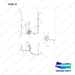 DS2013057 LINES GP-BRAKE-SHOE TYPE BRAKE - full parts diagram, item 14 marked - genuine Doosan / Bobcat forklift part