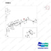 DS20131065 POWER STEERING CYLINDER LINE_L - parts diagram, item 8 shown - genuine Doosan / Bobcat forklift part