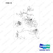 DS20131166 LINES GROUP-M/O;NEW OPC,D40S,74KW - full parts diagram, item 10 marked - genuine Doosan / Bobcat forklift part