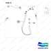 DS2019067 Lines Gp-Mast Operating - parts diagram, item 74 shown - genuine Doosan / Bobcat forklift part