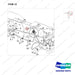 DS2022056 LINE GROUP;ODB COOLING,8TON,T4 - parts diagram, item 12 shown - genuine Doosan / Bobcat forklift part