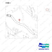 DS2022063 MAST OPERATING LINE;SUB - parts diagram, item 1 shown - genuine Doosan / Bobcat forklift part