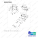 DS2037026 COOLER LINE - full parts diagram, item 12 marked - genuine Doosan / Bobcat forklift part