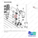 DS2232100 VALVE,MAIN CONTROL;SUB,ROLLER TYPE F/M - parts diagram, item 25 shown - genuine Doosan / Bobcat forklift part