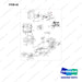 DS2291016 Lines Gp-Fuel & Cooler-OCD Type Brake - full parts diagram, item 44 marked - genuine Doosan / Bobcat forklift part