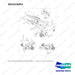 DS2415003 AXLE GROUP,STEER;DV180;TIER-4 - full parts diagram, item 8 marked - genuine Doosan / Bobcat forklift part