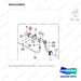 DS2415003 AXLE GROUP,STEER;DV180;TIER-4 - parts diagram, item 8 shown - genuine Doosan / Bobcat forklift part
