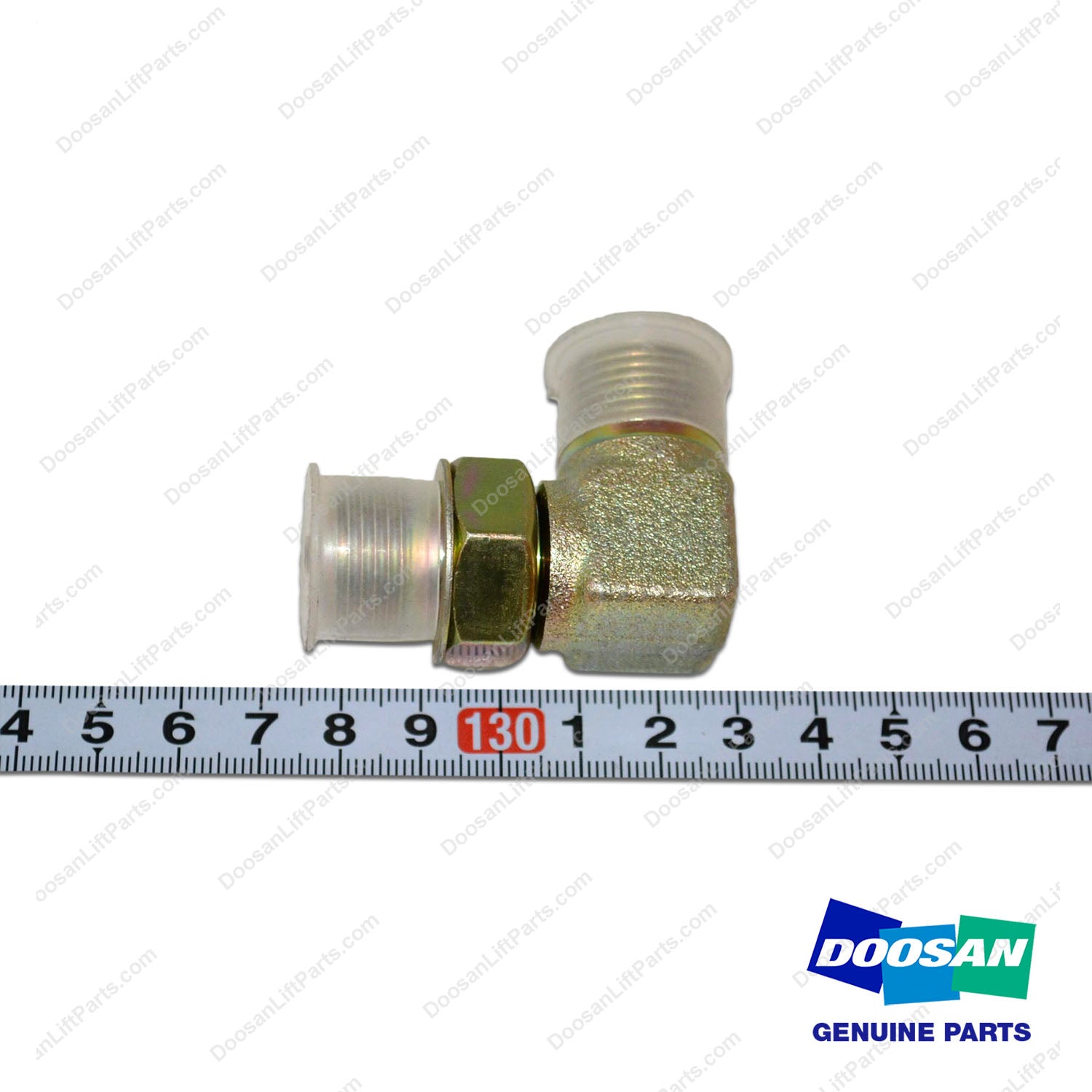 Elbow Assy;with Port(M10) - Doosan Forklift Part DS2470003