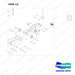 FJ4B-14 FORKLIFT JACK 8800 LB - EXPLODED VIEW - parts diagram, item 14 shown - genuine Doosan / Bobcat forklift part