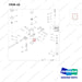 FJ4B-43 FORKLIFT JACK 8800 LB - EXPLODED VIEW - parts diagram, item 43 shown - genuine Doosan / Bobcat forklift part