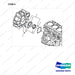 K1019178 FYLWHEEL HOUSING - full parts diagram, item 5 marked - genuine Doosan / Bobcat forklift part