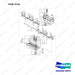 K9005940 Cylinder Head & Bonnet Gp - full parts diagram, item 19-02 marked - genuine Doosan / Bobcat forklift part