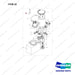 NB19-01334 PUMP 0.8KW - full parts diagram, item 22 marked - genuine Doosan / Bobcat forklift part