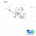 NB19-01422 LOAD ROLLER (US) - parts diagram, item 8 shown - genuine Doosan / Bobcat forklift part