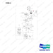NB19-03821 Indicator Assembly - full parts diagram, item 5 marked - genuine Doosan / Bobcat forklift part