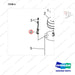 NR12-00303 Driving Wheel,Vertical Type (Mechanical Steering) - parts diagram, item 4 shown - genuine Doosan / Bobcat forklift part